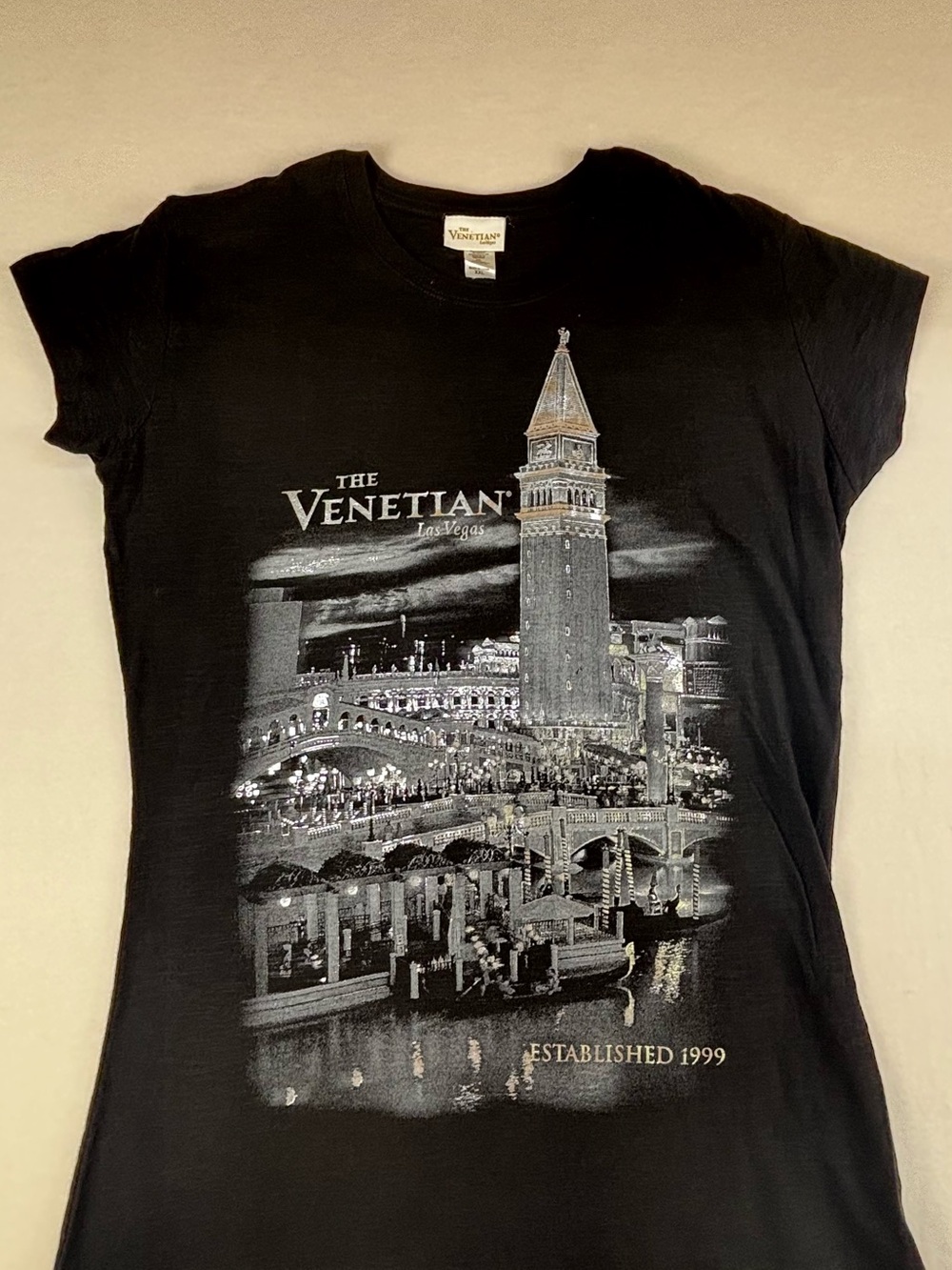 Las Vegas Women's Black Graphic Tee by